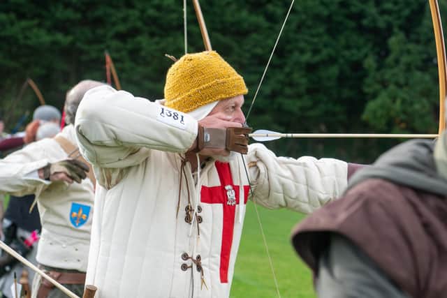 Battle of Agincourt day hosted by the  Samlesbury Longbow Archers