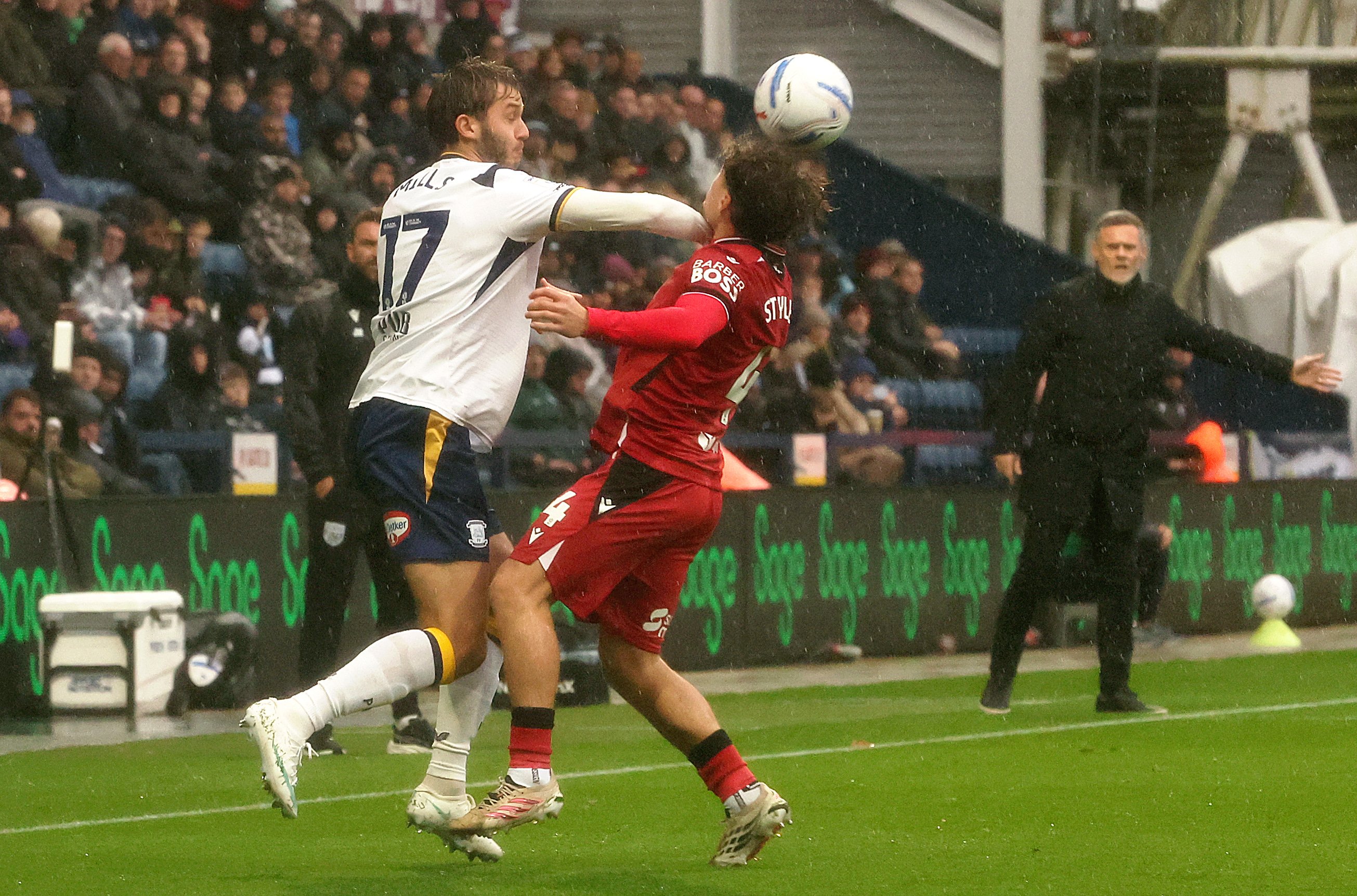 Graham Alexander gives his reaction after Preston North End vs West Brom