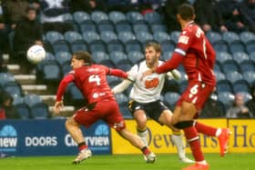 West Bromwich Albion's Callum Styles vies for possession with Preston North End's Stanley Mills
