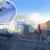 The site of the approved new swimming pool, facing Abingdon Drive in Ashton