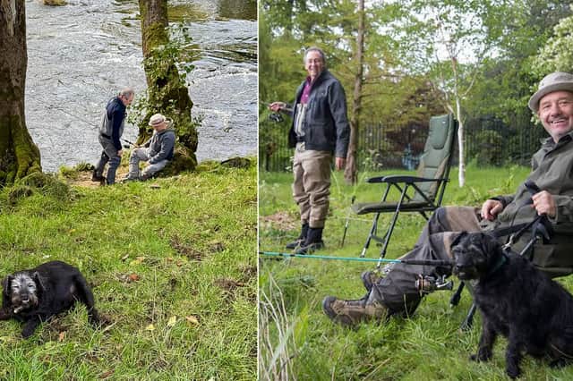 It's the last time dog Ted will appear in Mortimer & Whitehouse: Gone Fishing