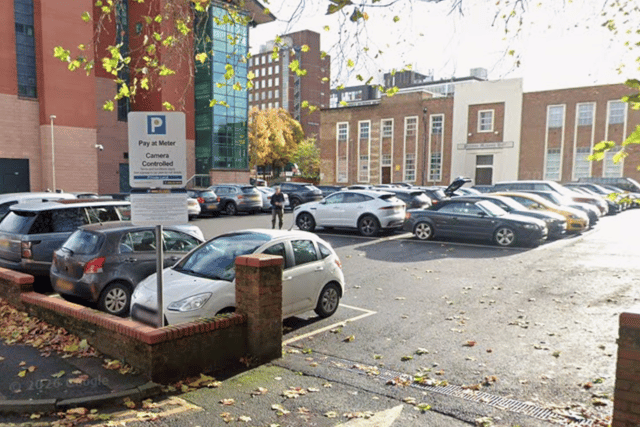 The clock is ticking over the car park at the junction of Saul Street and Walker Street