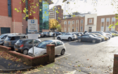 The clock is ticking over the car park at the junction of Saul Street and Walker Street 