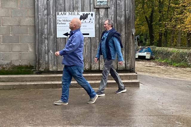 Bob and Paul arrive at The Milking Parlour.