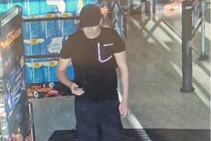 One of the three men captured on CCTV