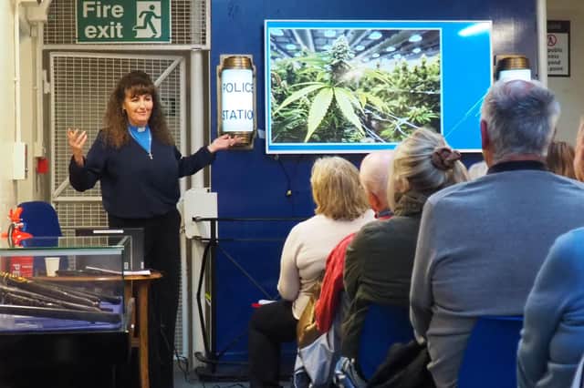 Claire McEnery at the Lancashire Police Museum