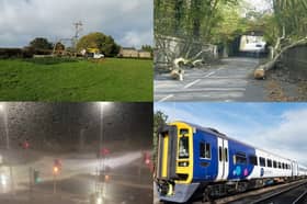 The impact of Storm Boelo has left homes across the county without power and has caused rail services to be cancelled.