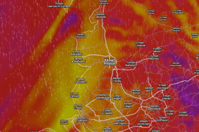 The wind speed predictions for Lancashire according to veryweather.co.uk