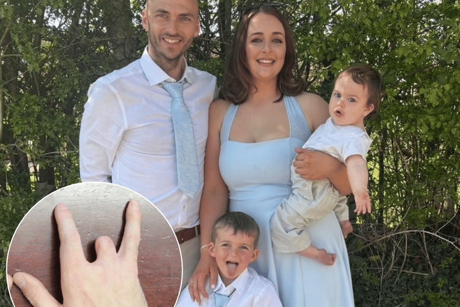 A young dad has been awarded a "seven figure" payout after his life was ruined by a horrific workplace saw accident - that left him with two missing fingers. 