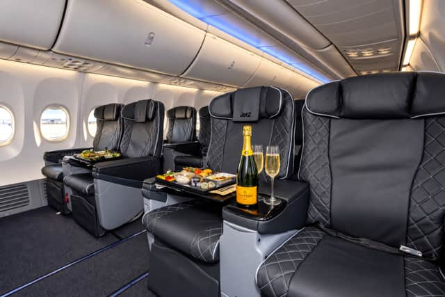 Based out of Liverpool airport, you can now fly business class with Jet2 for the first time. A specially configured aircraft features 76 business class seats and premium comfort