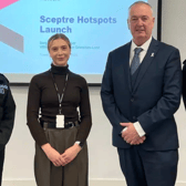 Clive Grunshaw (second from right) met with local representatives to discuss new funding to tackle knife crime