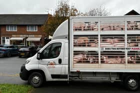 Peta's truck outside the Butty Bar in Penwortham.