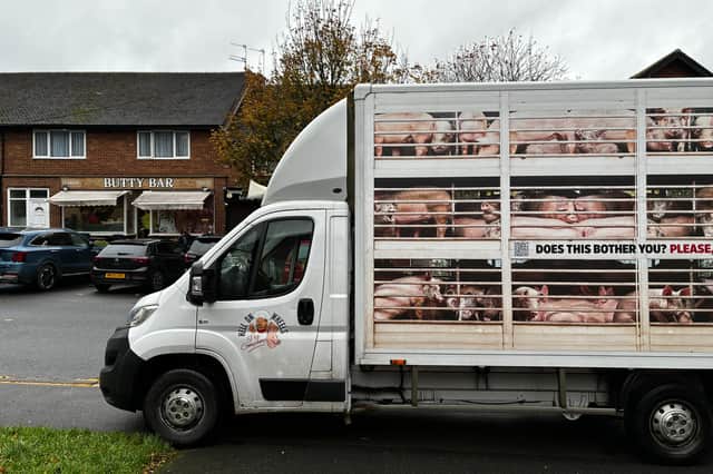 Peta's truck outside the Butty Bar in Penwortham.
