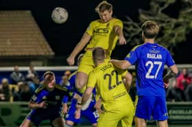 Harvey Smith powers home the opener against Radcliffe