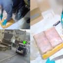 Lancashire Police discovered shrink-wrapped wheels of Gouda cheese containing £450m cocaine
