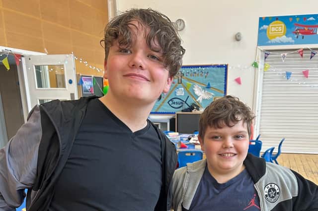 Brandon and Nathan from St John's Church in Leyland were among the young people who enjoyed the morning in the Youth Zone at nearby St John's CofE School