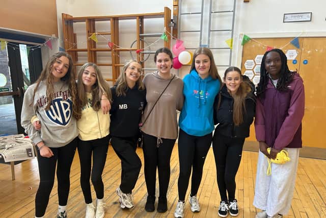 A group of young people take a break in the Youth Zone during The Big Day Out in Blackpool