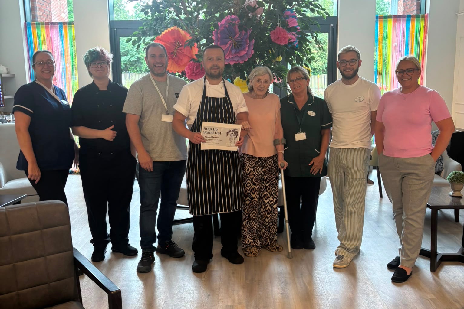 Head Chef recognised for his contribution at Chorley care home