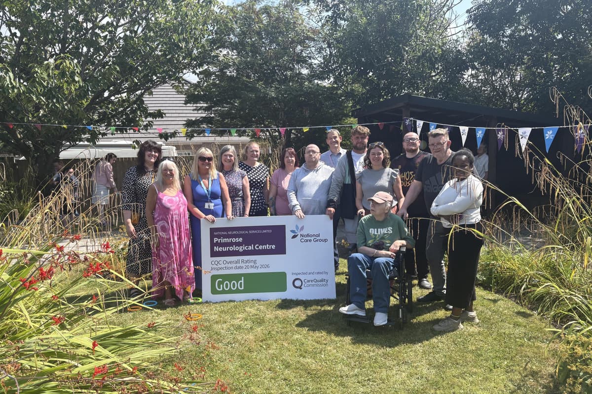 Das neurologische Zentrum in Morecambe feiert eine gute CQC-Bewertung.