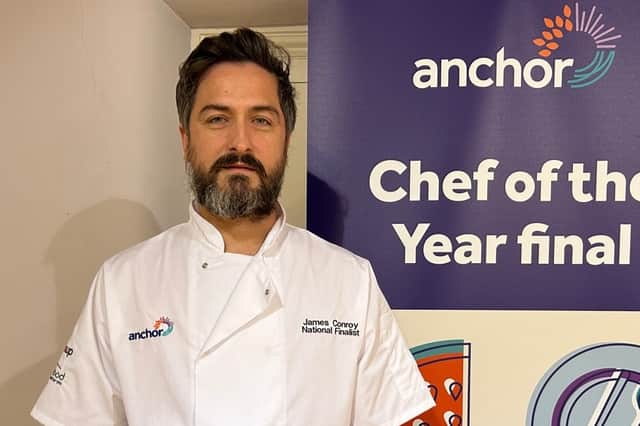 James Conroy, Chef Manager at Eric Morecambe House care home, has been crowned Anchor's Chef of the Year