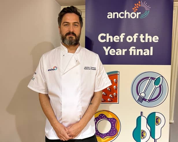 James Conroy, Chef Manager at Eric Morecambe House care home, has been crowned Anchor's Chef of the Year
