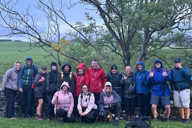 The Coppice School team before their 24 mile challenge