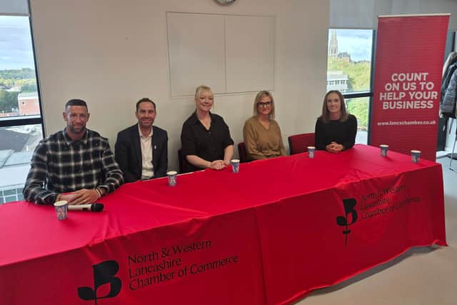 The panel at the Lancashire Economic Breakfast, held at the University of Lancashire