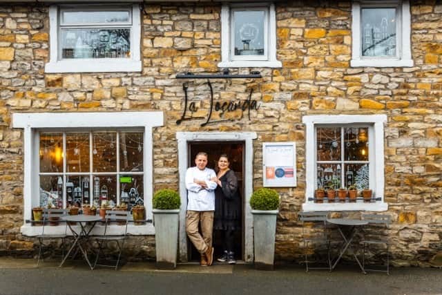 Agrichef Maurizio Bocchi & his wife Cinzia, owners of award winning Italian restaurant, La Locanda in Gisburn, Lancashire.