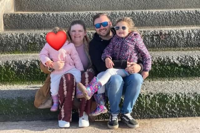 Emma and Chris, adopted their eldest daughter