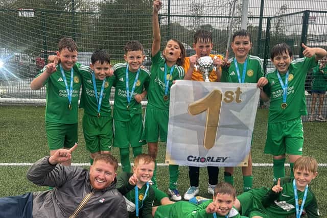 Boys' team at Euxton Primrose Hill Primary School