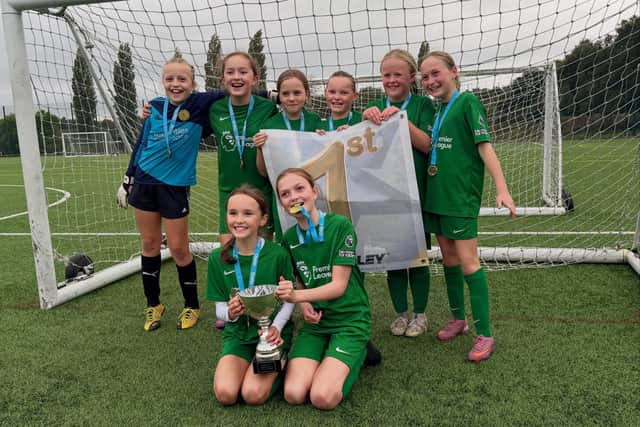 Euxton Primrose Hill girls team   crowned winners