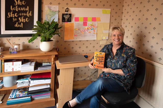 Elaine Cook in her 'writing cave'