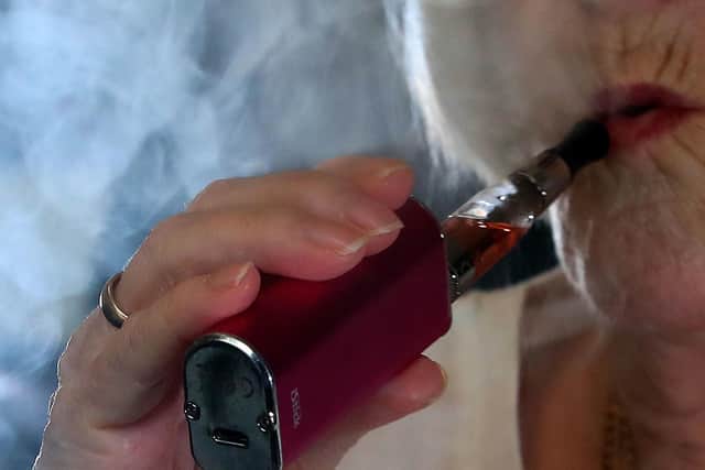 Vaping is considered less risky than smoking