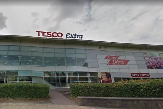 Lisa's mum had been fundraising for the Poppy Appeal outside the Tesco Superstore in Centenary Way, Burnley. Pic: Google Street View