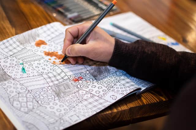 The adult colouring book craze hit book stores in 2015.