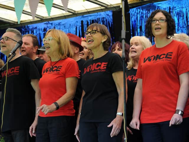 The choir perform at this year's Lancashire Festival