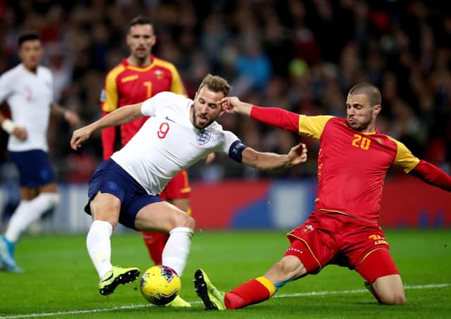 Harry Kane completes his hat-trick at Wembley