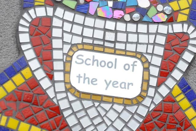 Pupils even made their own mosaic
