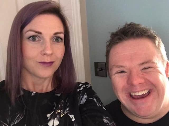 Helen Greenhalgh with her brother Steven Charters