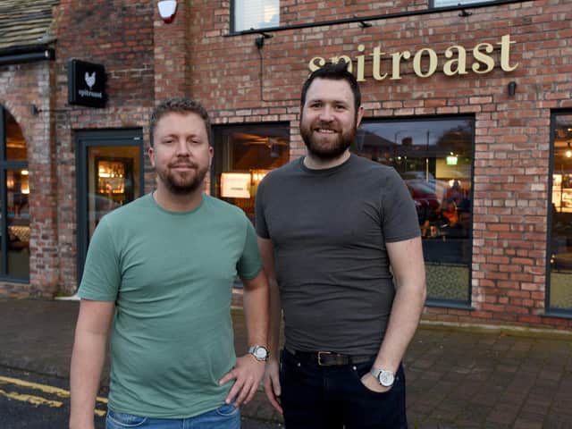 Spitroast Ormskirk owner Adam Lunt and General Manager Marc Allen, right.
