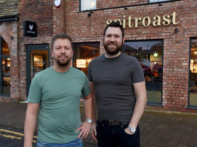 Spitroast Ormskirk owner Adam Lunt and General Manager Marc Allen, right.