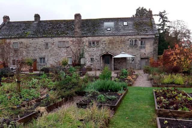 The kitchen garden of Askham Hall, an award winning restaurant with rooms