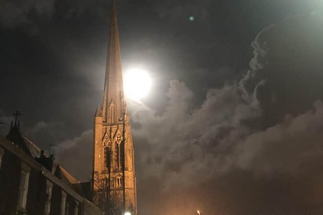 St Walburge's at night