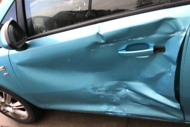 Teaching assistant Sue Williams said fire crews were close to cutting the roof off her Vauxhall Corsa after she complained of a tingling sensation down her left side