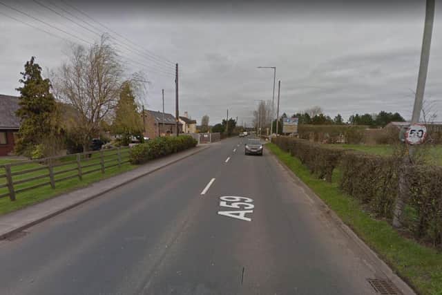The crash closed the A59 Moss Lane in Burscough, near Ormskirk for six hours yesterday (November 20). Pic: Google