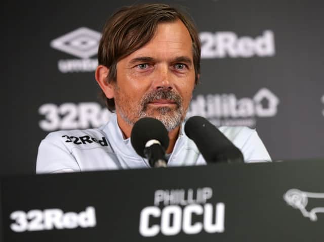 Derby County boss Phillip Cocu