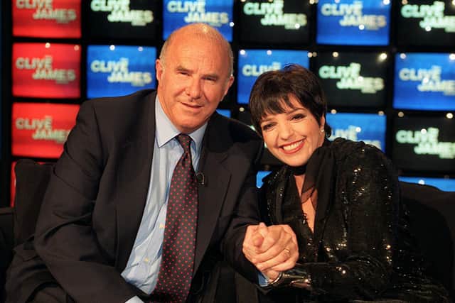 Liza Minnelli with interviewer Clive James
