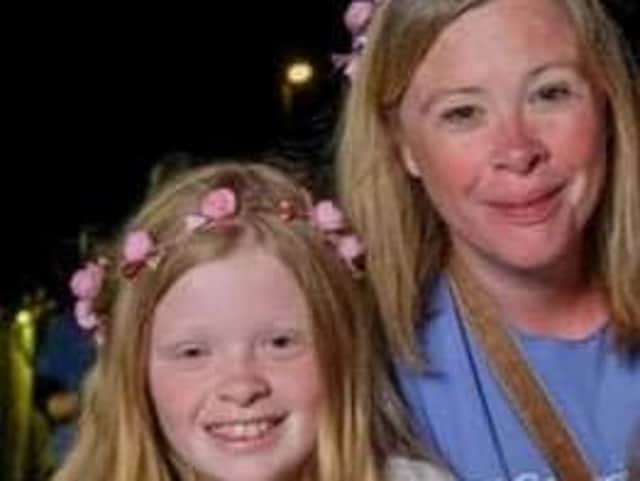 Sally Salthouse with her daughter Kiera.