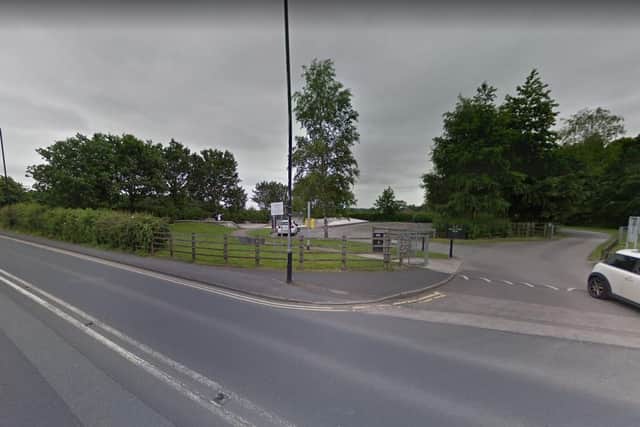Travellers moved onto the car park of Euxton Skate Park in Southport Road, Euxton, near Chorley on Monday (December 2). Pic: Google