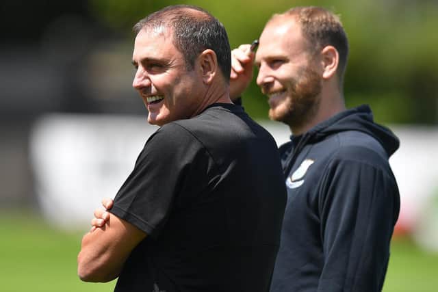 Joey Collins and assistant manager Matt Lawlor